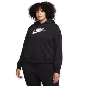 Nike Sportswear Club Fleece Women's Pullover Hoodie, Black, 2X